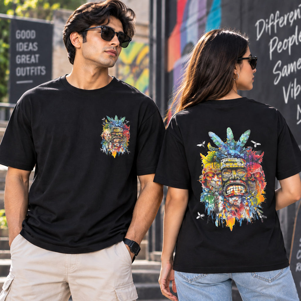 SHAKSI – Adult Unisex Oversized Graphic Printed T-Shirt