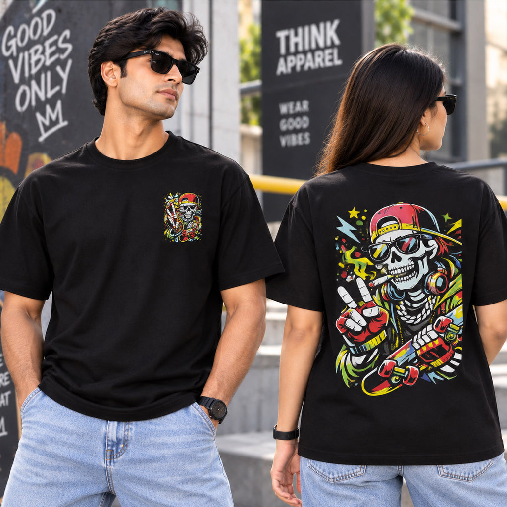 SHAKSI – Adult Unisex Oversized Graphic Printed T-Shirt