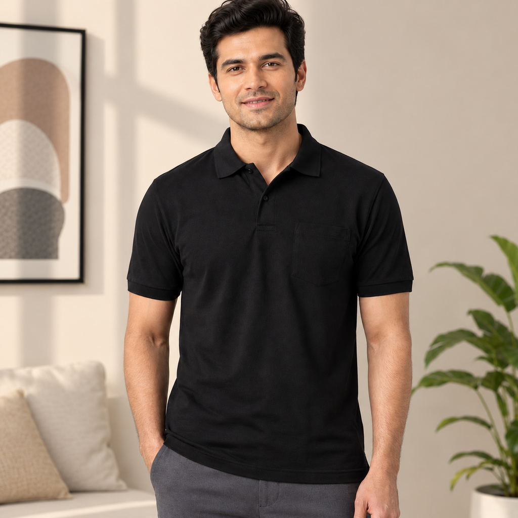 Men's Collared Half Sleeve T-Shirt