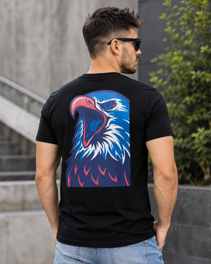 Men's Cotton Drop Shoulder Half Sleeve T-Shirt