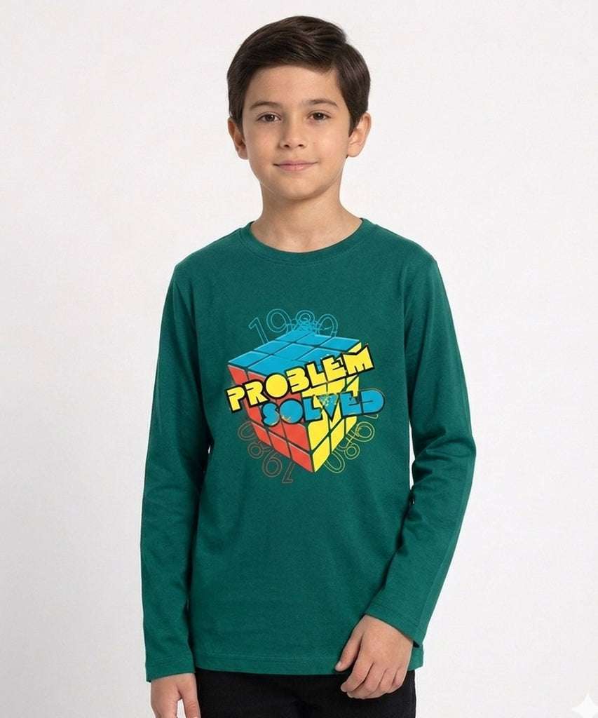 Boys Full Sleeve Cotton T-Shirt