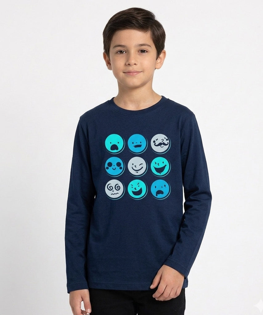 Boys Full Sleeve Cotton T-Shirt