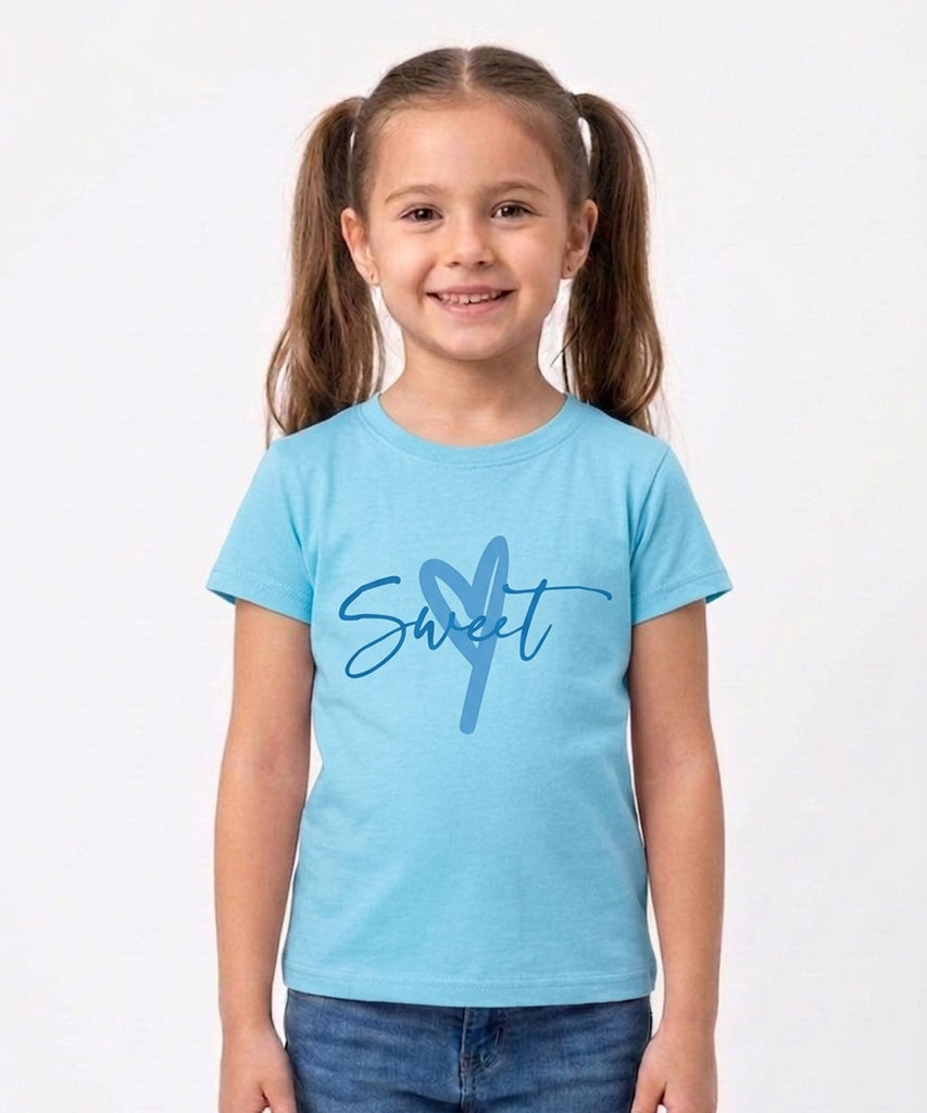Girls Printed Half Sleeve Cotton T-shirt