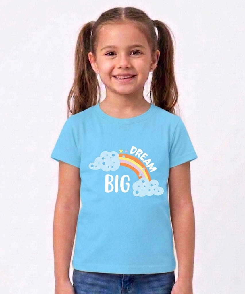 Girls Printed Half Sleeve Cotton T-shirt