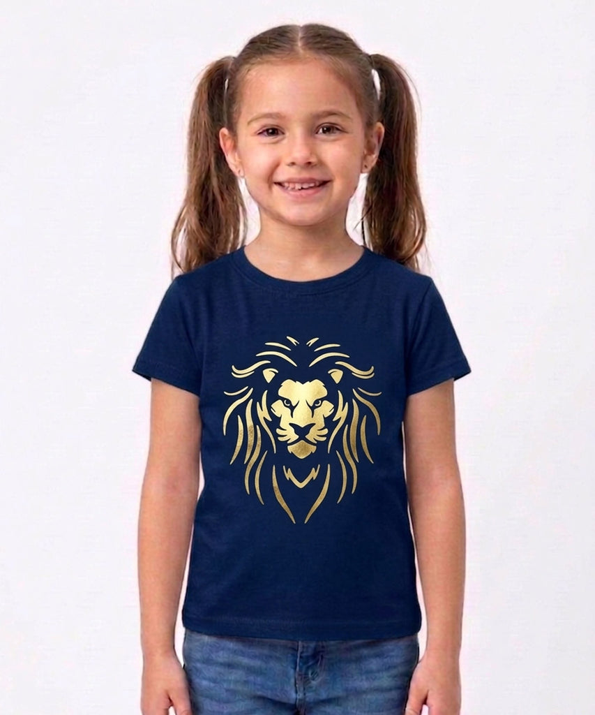 Girls Printed Half Sleeve Cotton T-shirt