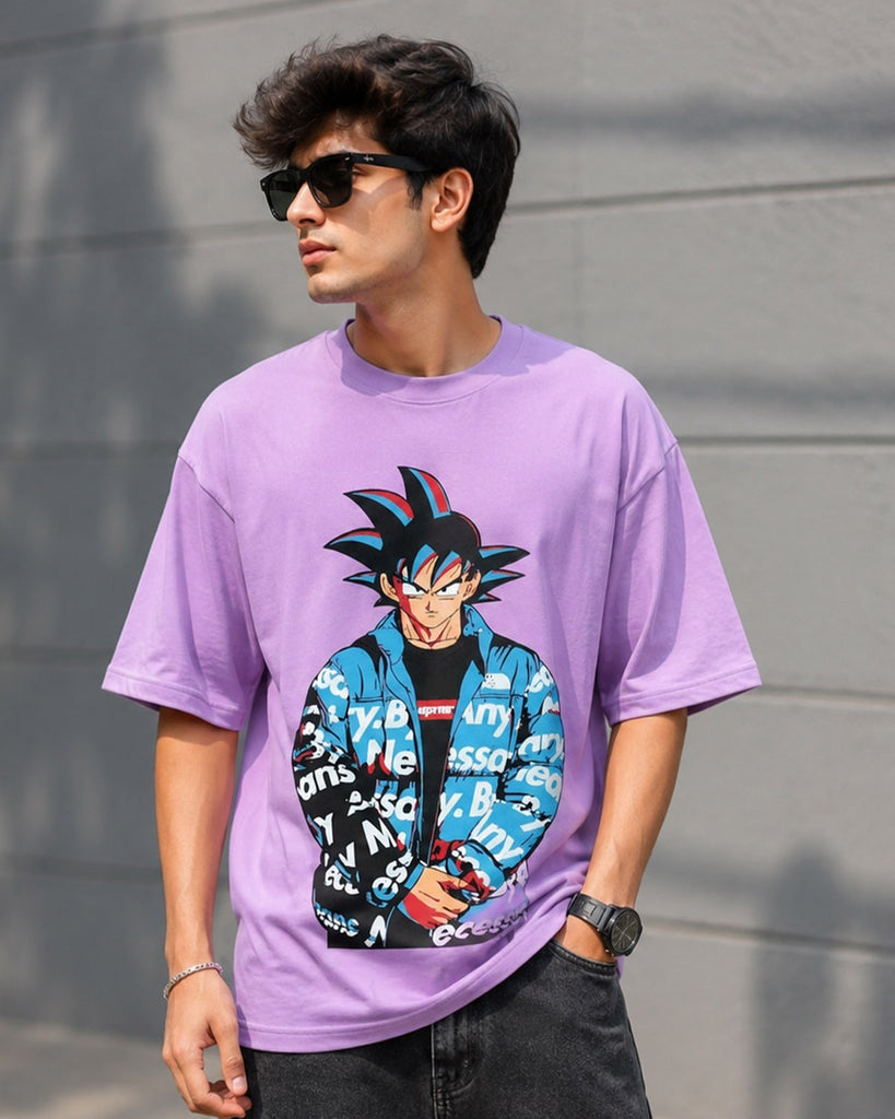 Men's Cotton Drop Shoulder Half Sleeve T-Shirt