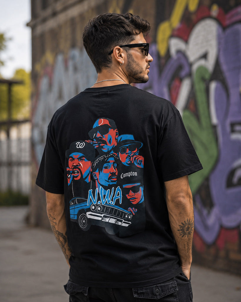 Men's Cotton Drop Shoulder Half Sleeve T-Shirt