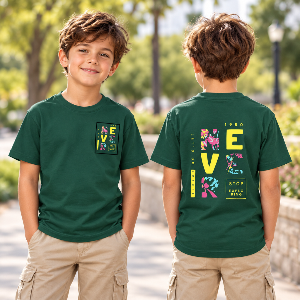 Boys Half Sleeve Tencel T-Shirt