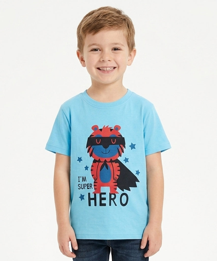 Boys Half Sleeve Cotton T-Shirt