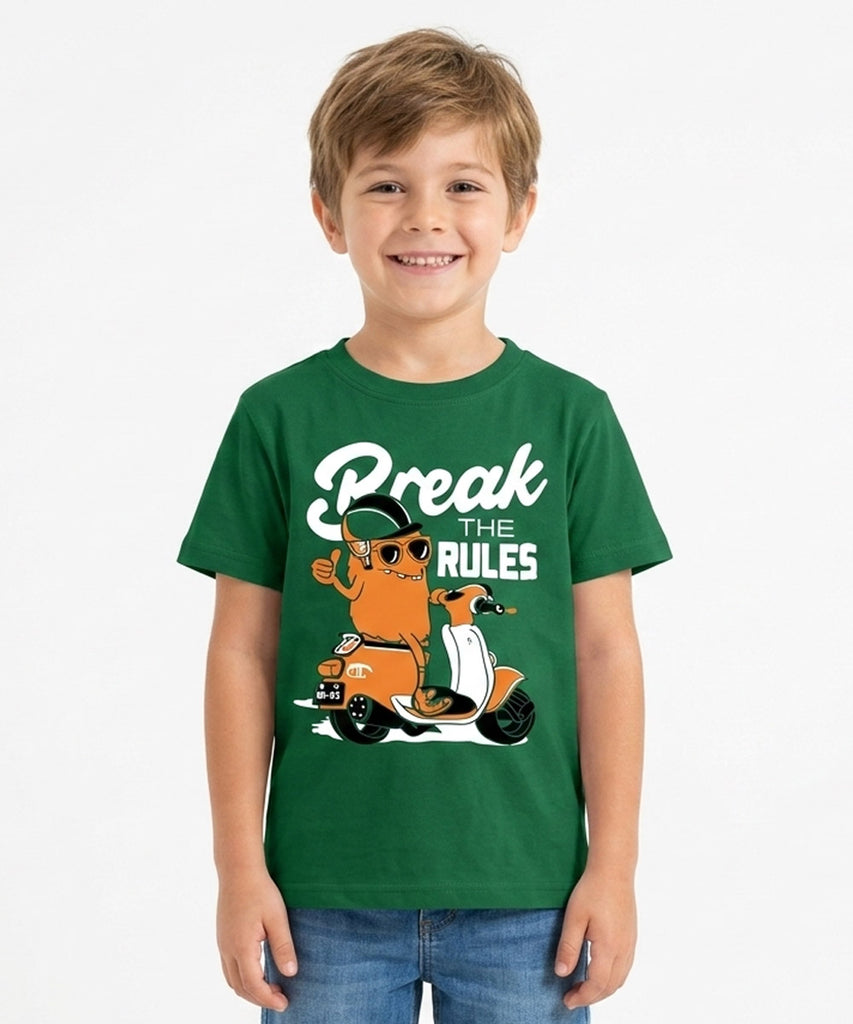 Boys Half Sleeve Cotton T-Shirt