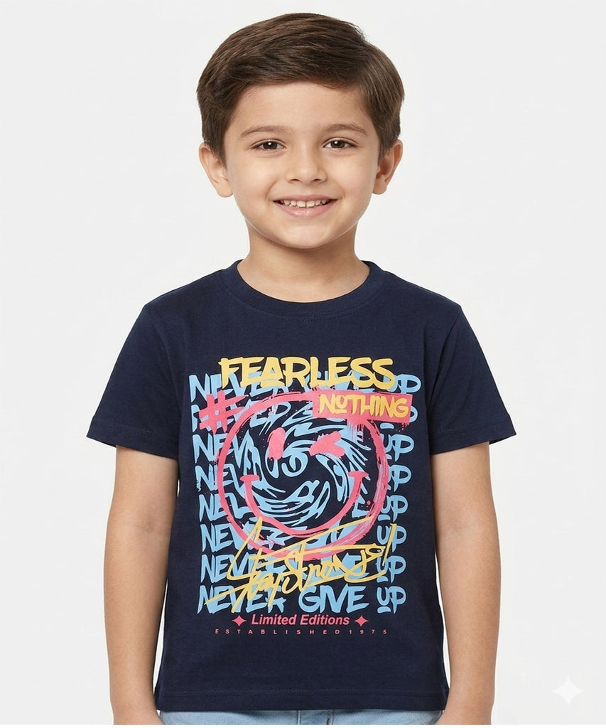 Boys Half Sleeve Cotton T-Shirt