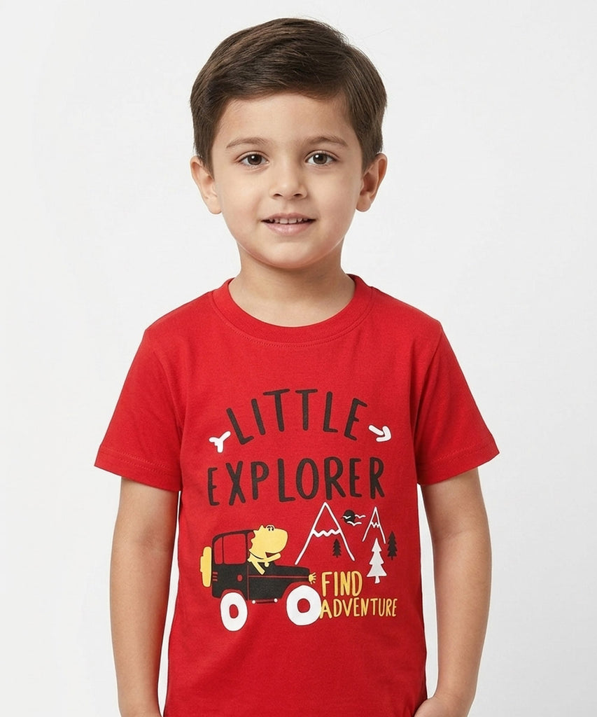 Boys Half Sleeve Cotton T-Shirt