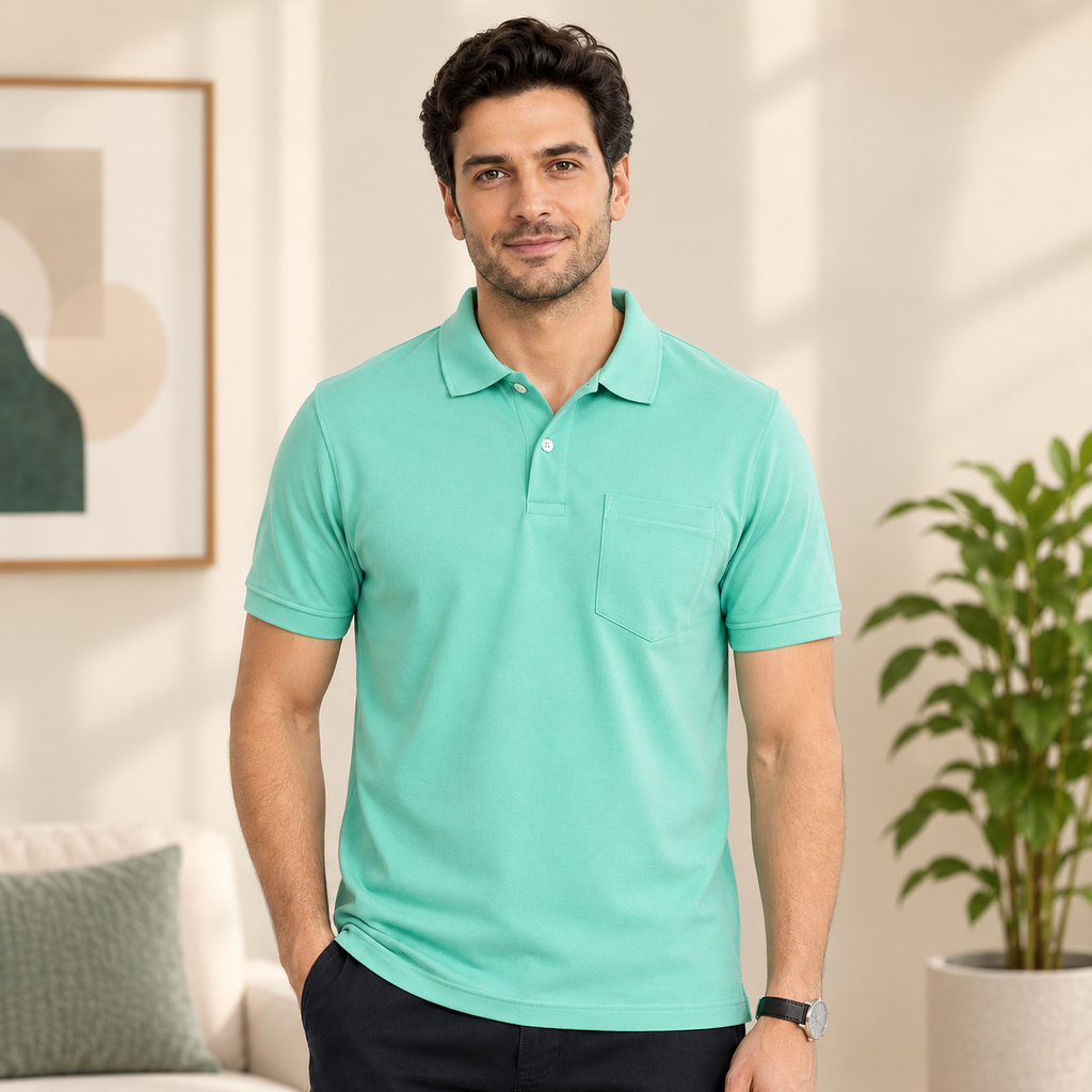 Men's Collared Half Sleeve T-Shirt
