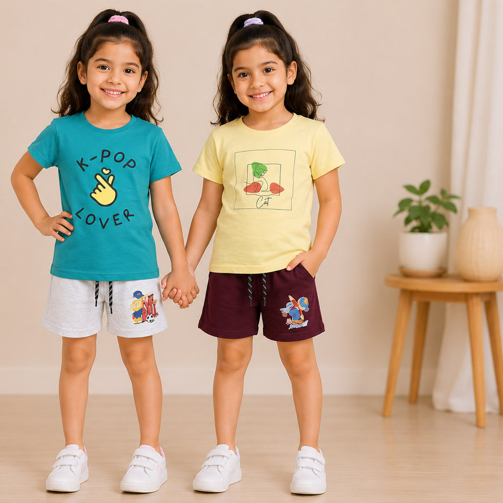 GIRLS SHORT SET - COMBO