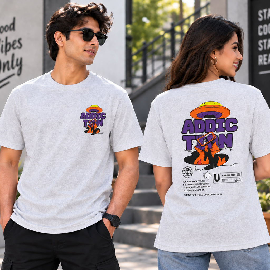 SHAKSI – Adult Unisex Oversized Graphic Printed T-Shirt
