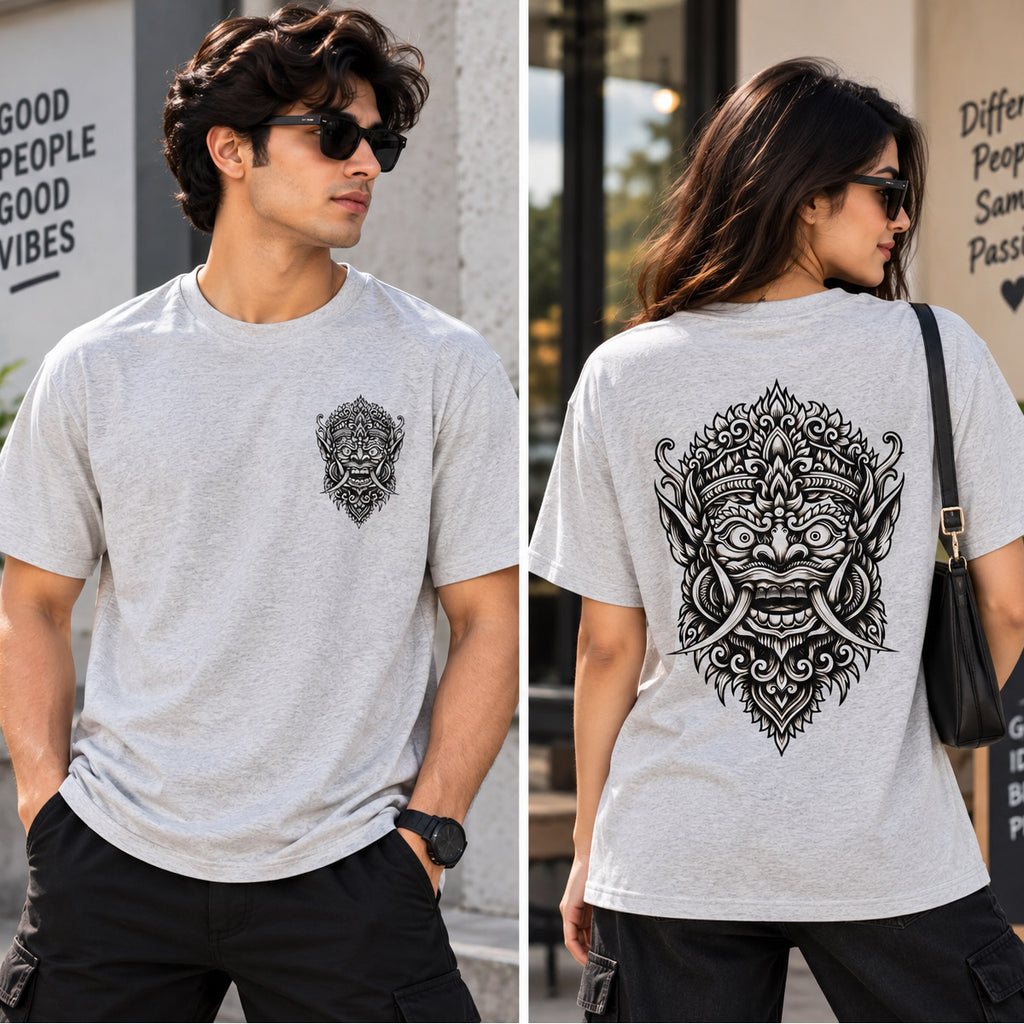 SHAKSI – Adult Unisex Oversized Graphic Printed T-Shirt