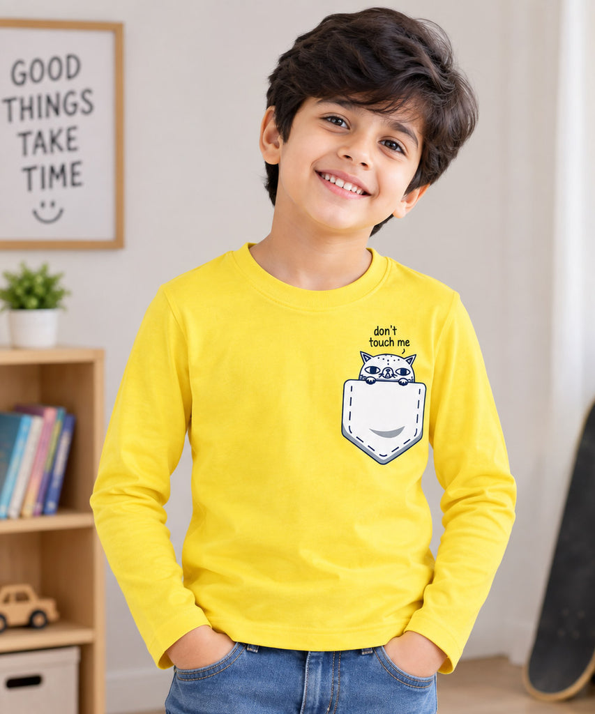 Boys Full Sleeve Cotton T-Shirt